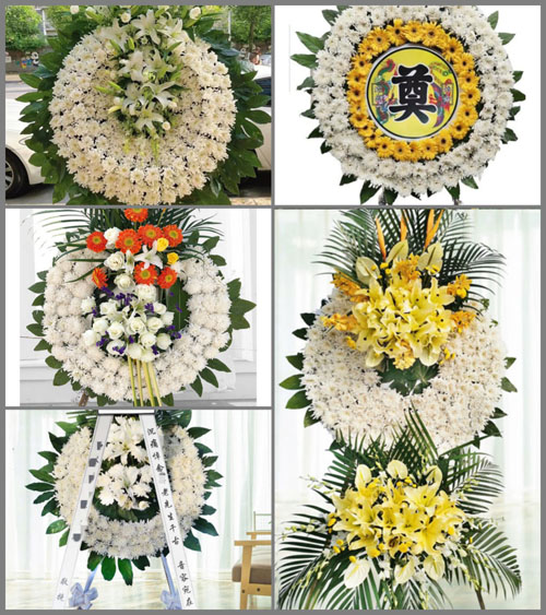 山东济宁嘉祥县疃里镇空山西村花圈速递